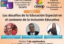 Impartirán panel sobre los desafíos de la Educación Especial en el contexto de la inclusión educativa