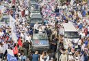 Miles de ciudadanos reciben a Luis Abinader en su primera caravana política en Barahona