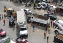 911 coordina asistencia a afectados de accidente de tránsito en Santiago